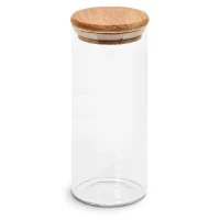 Банка с бамбуковой крышкой 525мл 6.5*18см