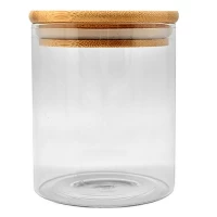 Банка с бамбуковой крышкой 900мл 10*12см