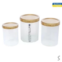 Контейнеры пищевые с резьбой 3пр/наб 1л/1.5л/2л d14*16.5см