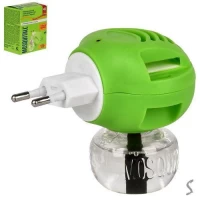 Электрофумигатор от комаров универсальный с жидкостью 30мл (45 ночей)