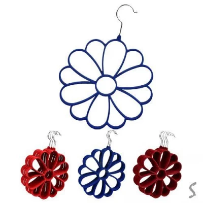 Вешалка с велюровым покрытием для шарфов и шапок 5шт/уп 24см Вешалка с велюровым покрытием для шарфов и шапок 5шт/уп 24см