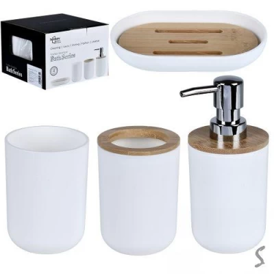 Набор для ванной 4пр/наб 16*16*11см Набор для ванной 4пр/наб 16*16*11см