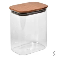 Банка с бамбуковой крышкой 
