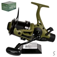 Катушка карповая с бэйтранером 