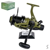 Катушка карповая с бэйтранером 