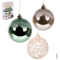 Елочные шарики 8см 6шт/уп