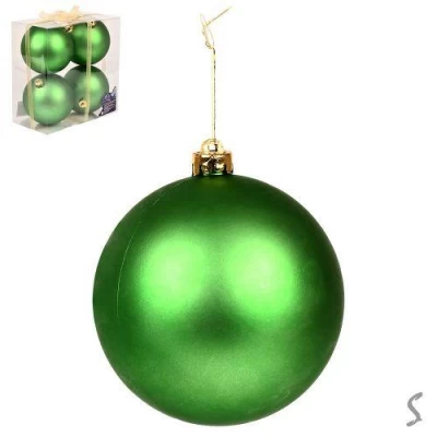 Елочные шарики 10см 4шт/наб