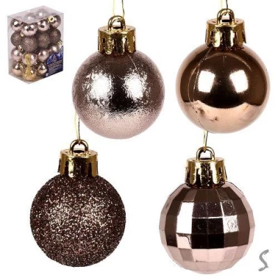 Елочные шарики 3см 24шт/уп