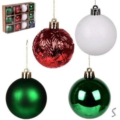 Елочные шарики 6см 12шт/уп