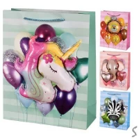 Пакет подарочный бумажный M 