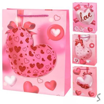 Пакет подарочный бумажный M 