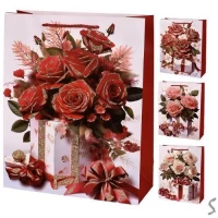 Пакет подарочный бумажный L 