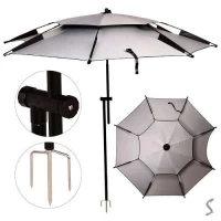Зонт садовый регулируемый антиветер с наклоном 2м