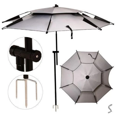 Зонт садовый регулируемый антиветер с наклоном 2м