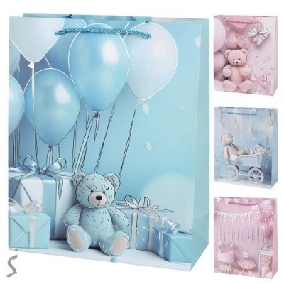 Пакет подарочный бумажный M 