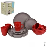 Набор столовой посуды 16пр/наб (тарелка 26/19см, пиала 17.5см, чашка 420мл)