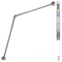 Карниз Г-образный угловой для ванной 80*80см