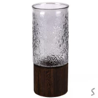 Ваза стеклянная 10*26см