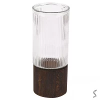 Ваза стеклянная 10*26см