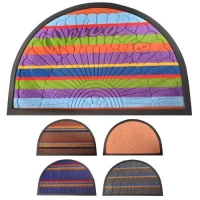 Коврик придверный полукруг 40*60см