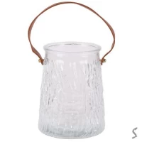 Ваза стеклянная 16*10см