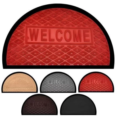 Коврик придверный полукруг 40*60см Коврик придверный полукруг 40*60см