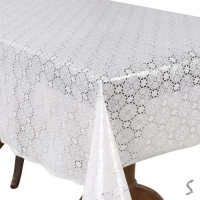 Клеенка ПВХ Lace белая 1.37*20м
