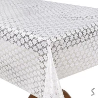 Клеенка ПВХ Lace белая 1.37*20м