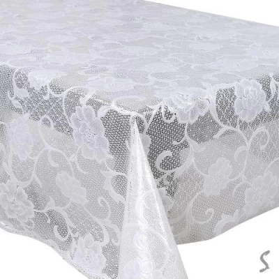 Клеенка ПВХ Lace белая 1.37*20м