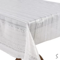 Клеенка ПВХ Lace белая 1.37*20м