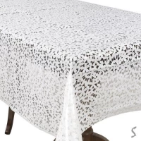 Клеенка ПВХ Lace белая 1.37*20м