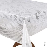 Клеенка ПВХ Lace белая 1.37*20м