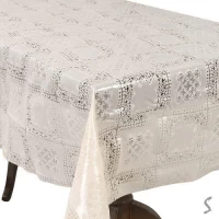 Клеенка ПВХ Lace бежевая 1.37*20м