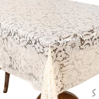 Клеенка ПВХ Lace бежевая 1.37*20м