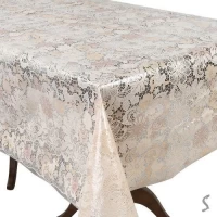 Клеенка ПВХ Lace бежевая 1.37*20м