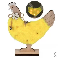 Декор пасхальный с подсветкой "Chiken" 16см (1 батарейка 2032 входит в комплект)