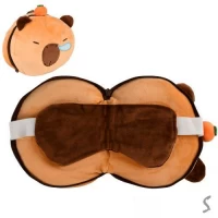 Подушка с маской дорожная под шею 