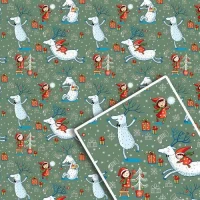 Бумага упаковочная мелованная новогодняя 70*100см 10л/уп Бумага упаковочная мелованная новогодняя 70*100см 10л/уп