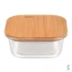 Контейнер стекло с бамбуковой крышкой Контейнер стекло с бамбуковой крышкой