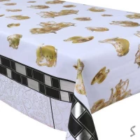 Клеенка ПВХ с тиснением на тканевой основе Holiday 1.37*20м