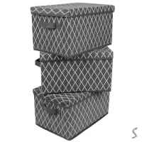 Коробка складная для хранения вещей 3пр/наб 37*22*26см