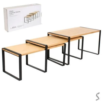 Полка-органайзер универсальная 3пр/наб 33*16.5*13.5/33*17.5*15.5/33*18.5*18см