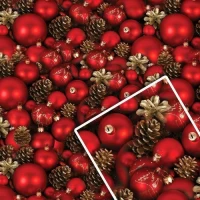 Бумага упаковочная мелованная новогодняя 70*100см 10л/уп