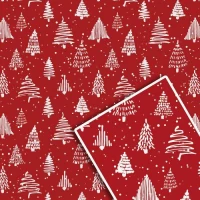 Бумага упаковочная мелованная новогодняя 70*100см 10л/уп