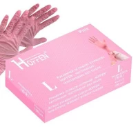 Перчатки нитриловые L Hoffen 3.5г нестерильные текстурированные б/п 50пар/уп