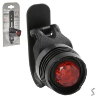 Фонарик задний с креплением для велосипеда 11*3*2.5см (2 бат CR2032 входят в комплект)