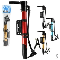 Насос ручной с креплением для велосипеда 30см