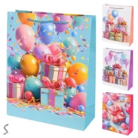 Пакет подарочный бумажный L 