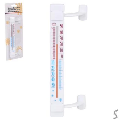 Термометр оконный 21см (на липучке)