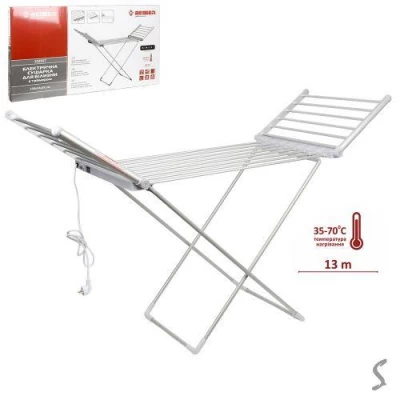 Сушилка для белья напольная электрическая c таймером 270W 146*54*92см